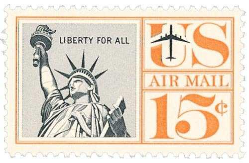 Estampilla -15c Statue Of Liberty 1959-61