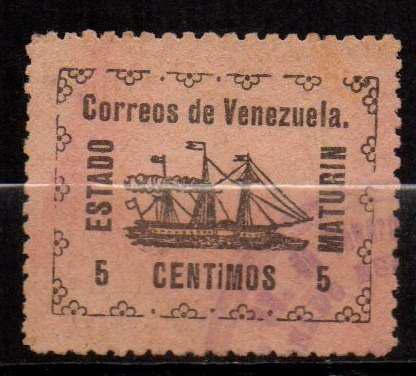 Lag Estampilla Venezuela 1903 Usada