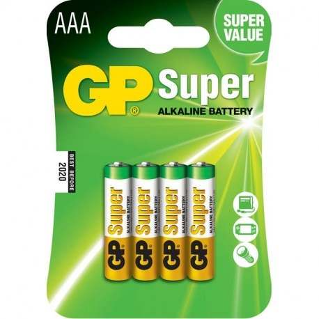 Pilas Aaa Gp Super Alkalina Blister 4 Unidades