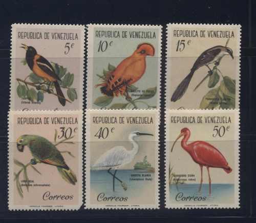 Venezuela 1961 Estampillas Fauna Nuevas. Serie