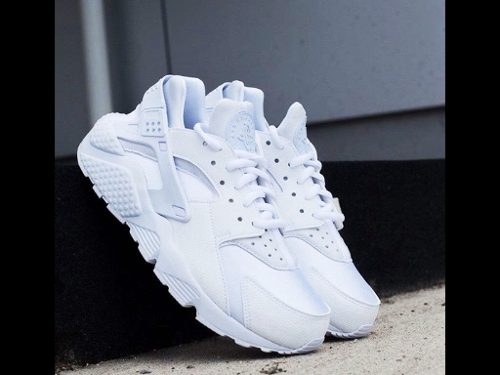 Zapatos Nike Huarache Originales Triple White Nike Lebron