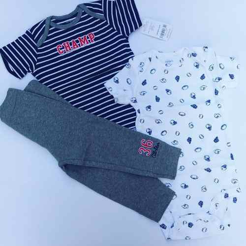 Carters Conjunto De 3 Piezas Bebé Original 12 Meses