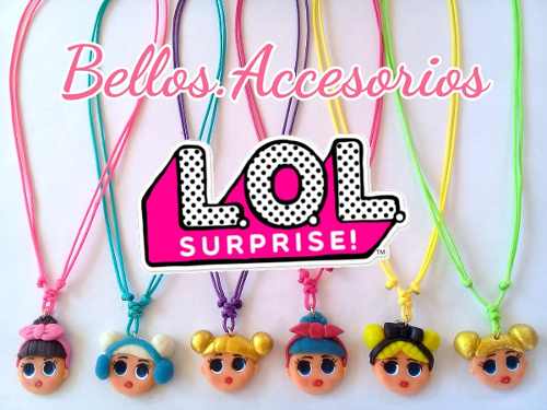 Collares Lol Surprise Cotillon Recuerditos