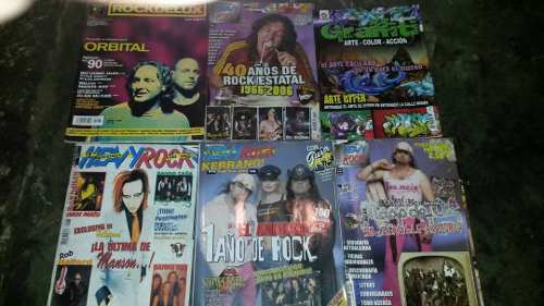 Remato 6 Revistas De Metal Y 4 Afiches, Negociables