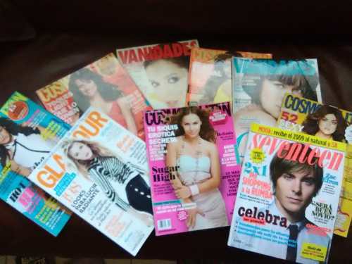 Revistas Vanidades,cosmopolitan,futbol Total,etc