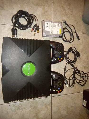 Xbox Clasico 02 Controles + 54 Juegos +cables Oferta