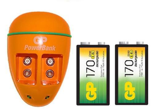 Cargador Gp 2 Puertos Para Pilas Baterías 9v