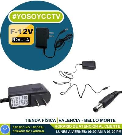 Fuente Para Camaras De Seguridad 12v 1a