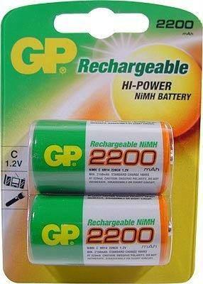 Pilas Baterías C Gp Recargables 2200 Mah