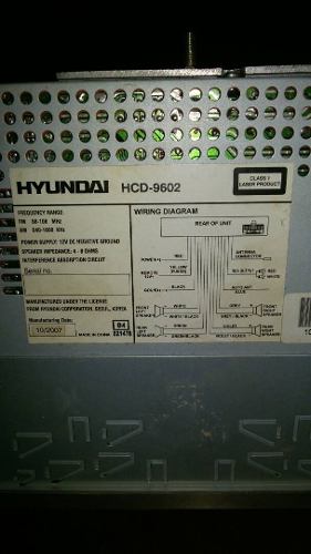 Reproductor Hyundai Hcd- Con Puerto Usb
