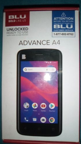 Telefono Blu Advance A4 Liberado Android 8.1 Oreo Dual Sim