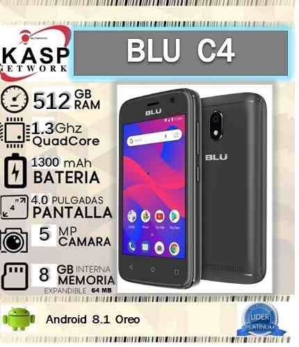 Telefono Celular Blu C4 Dual Sim Android 8.1 8gb (trump 65)