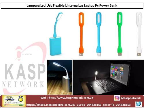 Lampara Led Usb Flexible Linterna Luz Laptop Pc