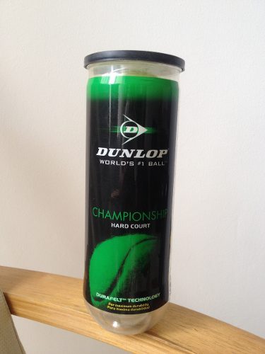 Pelotas De Tennis Marca Dunlop Championship Hard Court Tubo3