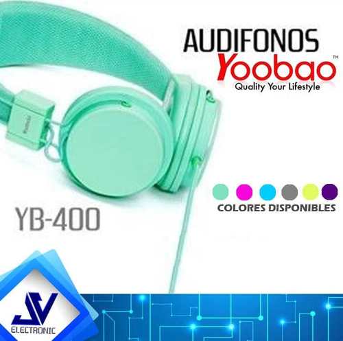 Audifono Yoobao Alambrico 3.5 Para Celular Pc Laptop Yb-400