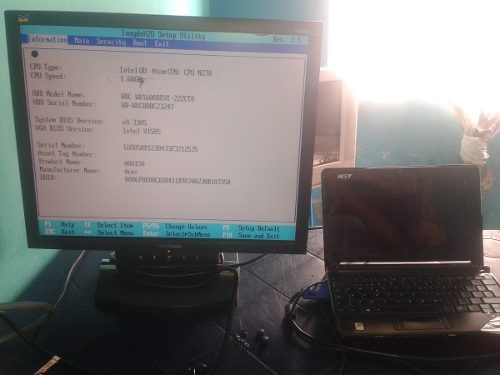 Mini Laptop Acer Zg5 Completa Para Repuesto