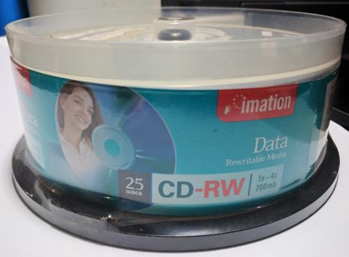 Cd Rw Regrabable Virgen Imation 700 Mb
