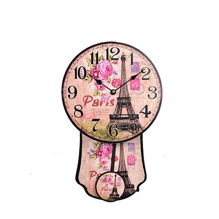 Reloj De Pared Paris 24x38x6cm.