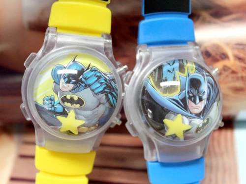 Reloj Digital Niños, Batman Pantalla Burbuja Agua Con Luces