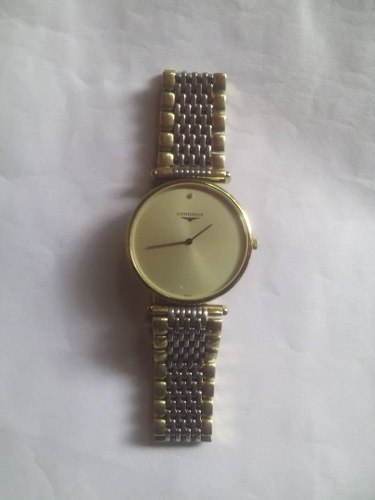 Reloj Longini. Acero Chapado En Oro.