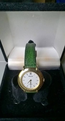 Reloj Mulco Antiguo Original De Cuero,.de Colección.