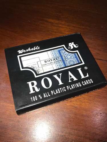 Barajas Cartas De Póker Royal 100% Plásticas Resistentes