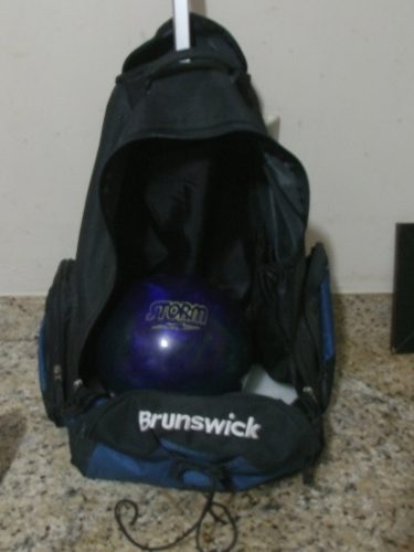 Bola De Bowling N 12 Marca Storm ·con Bolso Brunswick