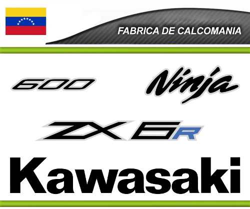 Calcomanías Ninja Kawasaki Zx6r Kit Completo