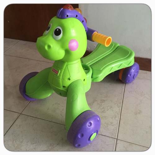 Dino De Fisher Price. Correpasillos Y Andadera 2 En 1