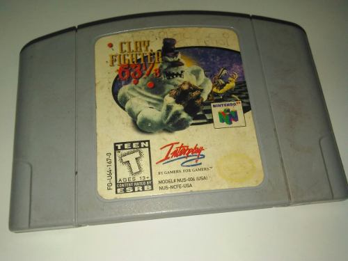 Juego Clay Figter  Original De Nintendo 64