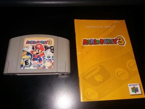 Mario Party 3 + Manual. Juego Nintendo 64