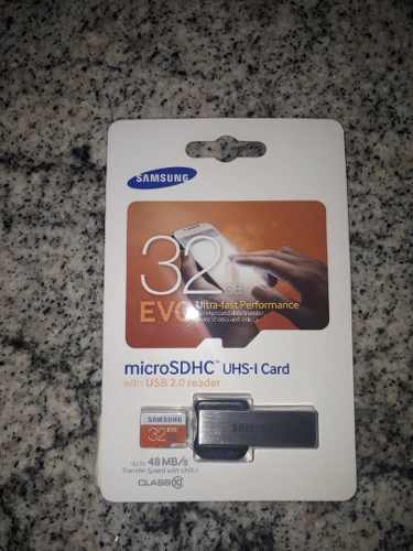 Memoria Micro Sd 32gb Con Adaptador Usb Samsung Original