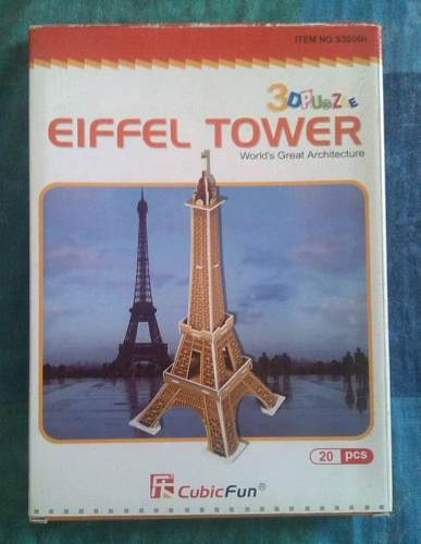 Rompecabezas 3d Torre Eiffel 20pcs