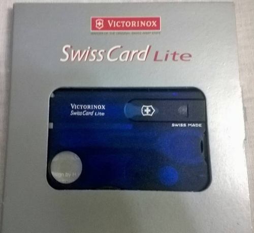 Swiss Card Lite Azul Victorinox, Nuevo Único
