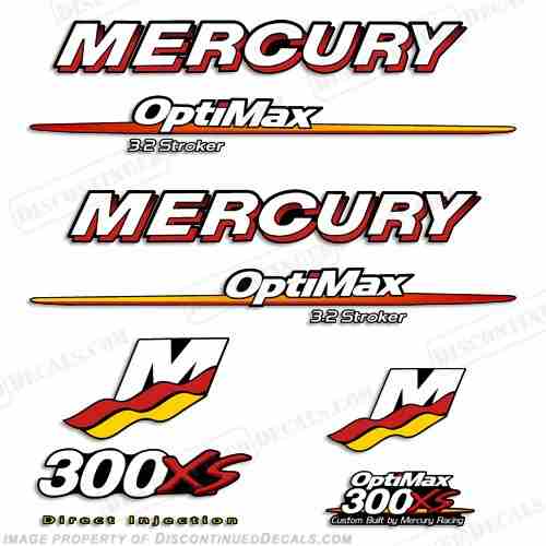 Calcomanias Mercury Optimax 300 Xs Originales!!!