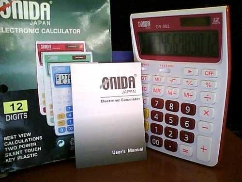 Calculadora Onida On- Digitos Y Solar