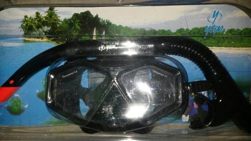 Careta Y Snorkel De Buceo Profesional Marca Yston