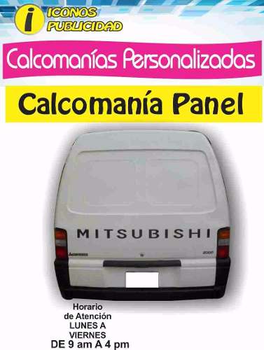 Kit Calcomania Mitsubishi Panel  Compuerta L300