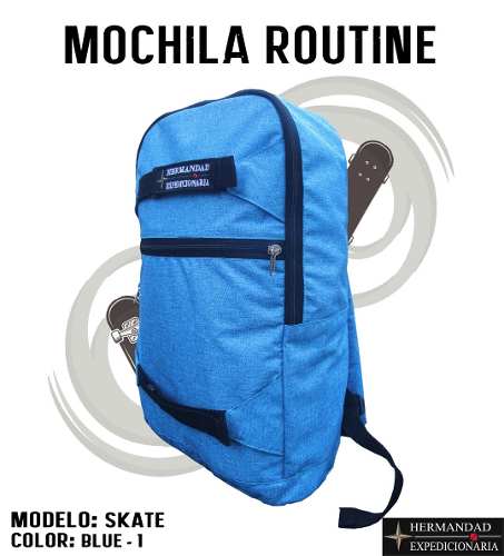 Mochila Impermeable Azul Cielo / Bolso Skate