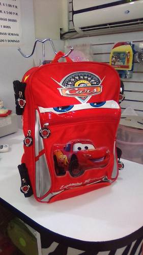 Morral Bolso Escolar Cars Grande Importado