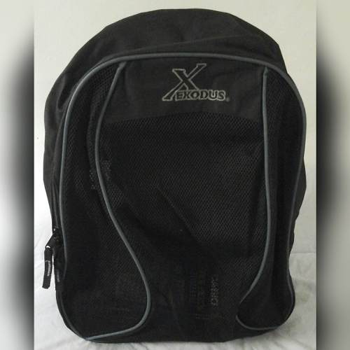 Morral Con Malla Exodus Color Negro Escolar Original