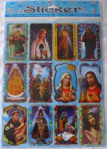 Stickers - Calcomanias Religiosas - Catolicas Estampitas