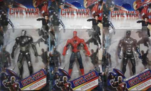Figuras Avengers Iron Man Hulk Pantera Negra Spiderman