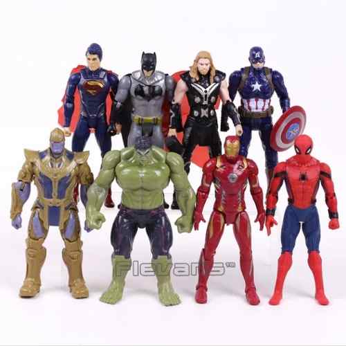 Figuras De 8 Muñecos Marvel Vengadores Iron Man Somos