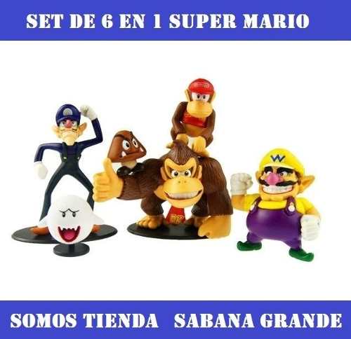 Figuras De Super Mario Bros 6 En 1 Somos Tienda