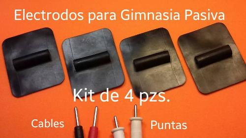 Goma - Kit De 4 Pzs. Electrodos Para Gimnasia Pasiva