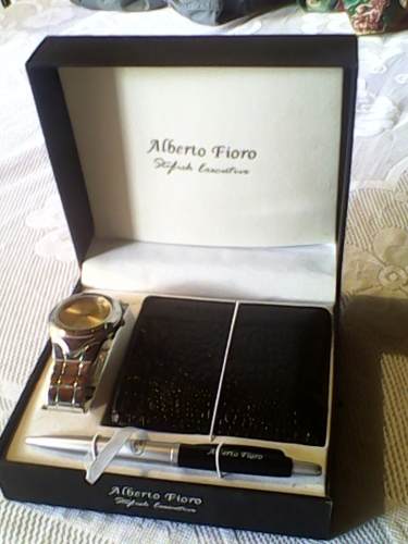 Kit De Reloj, Cartera Y Bolígrafo De Alberto Fioro