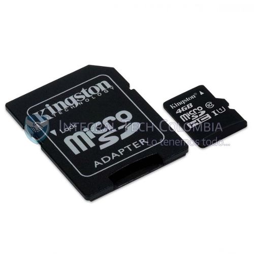 Memoria Kingston 4gb Micro Adaptador Clase 10