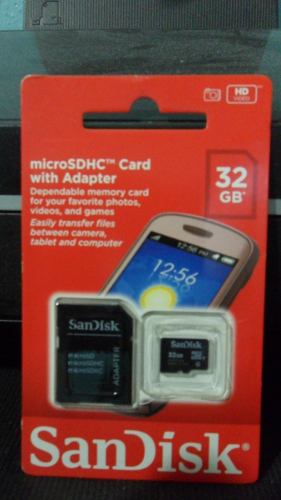 Memoria Micro Sd 32gb Clase 4 Sandisk Original