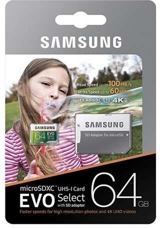 Memoria Micro Sd 64gb Samsung Clase mb/s Microsd